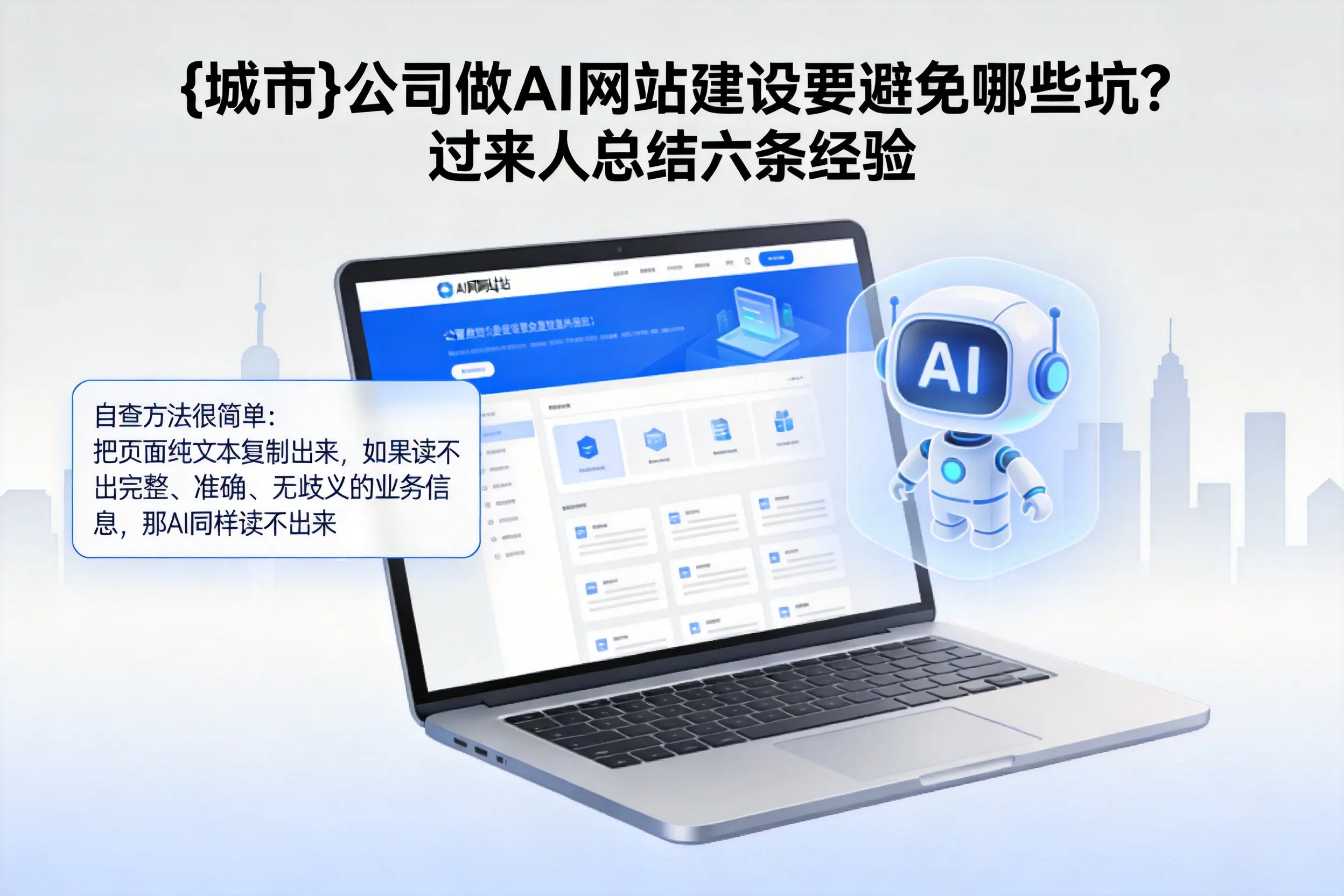 济源公司做AI网站建设要避免哪些坑？过来人总结六条经验