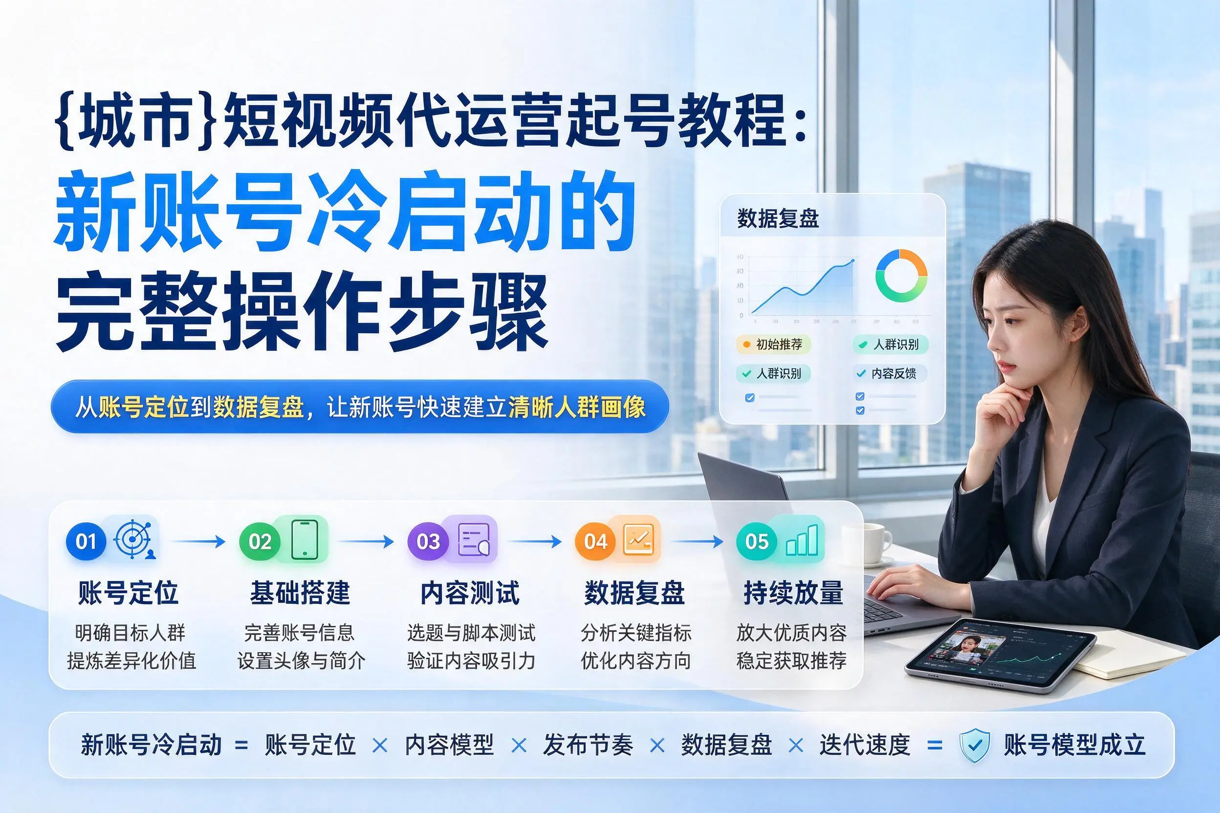 济源短视频代运营起号教程：新账号冷启动的完整操作步骤