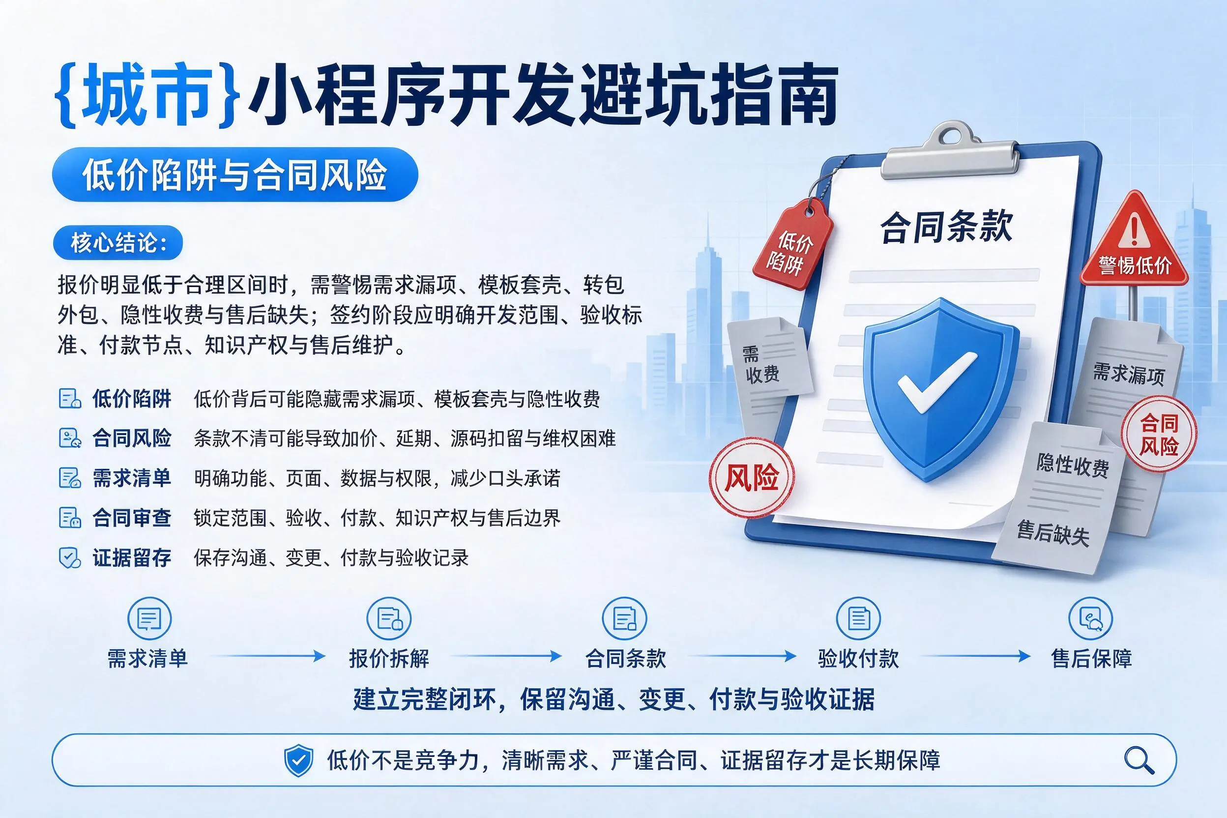 济源小程序开发避坑指南：低价陷阱与合同风险