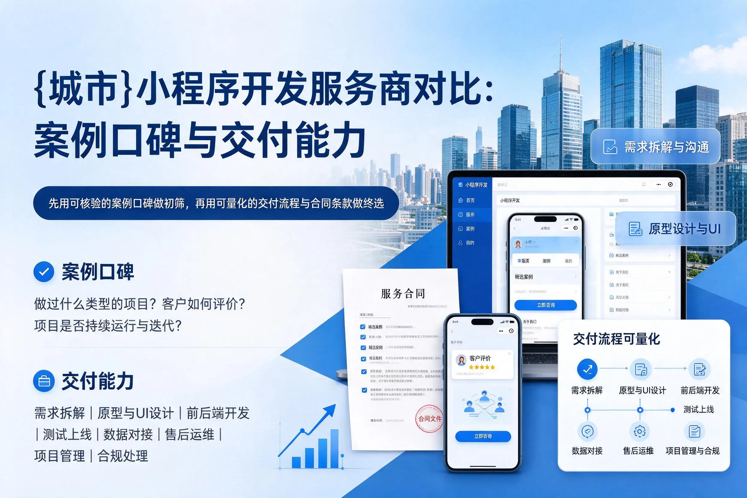 济源小程序开发服务商对比:案例口碑与交付能力