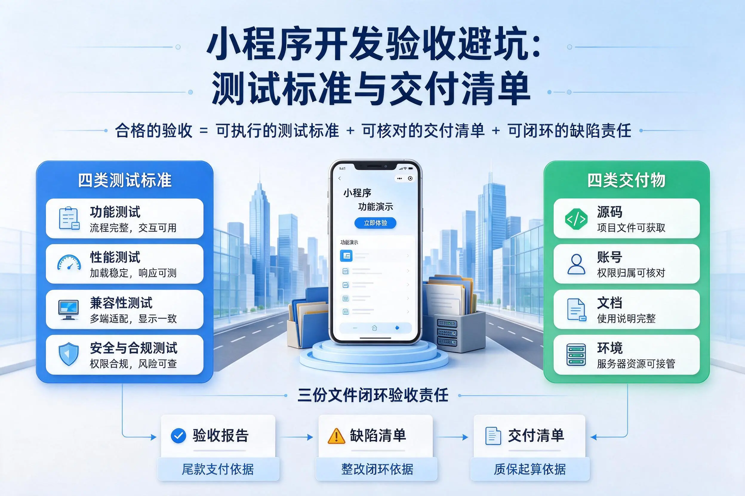 济源小程序开发验收避坑：测试标准与交付清单