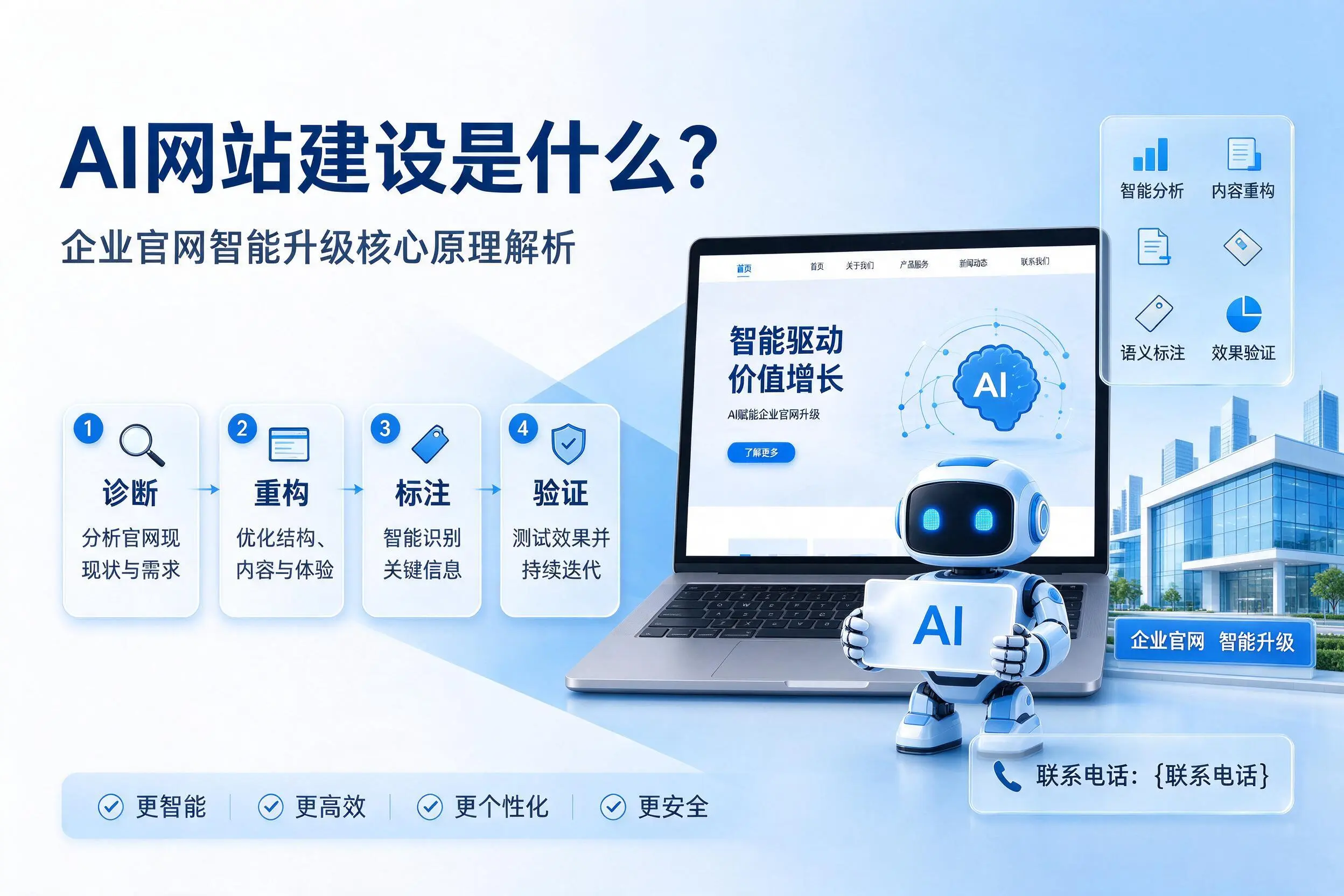 AI网站建设是什么?济源企业官网智能升级核心原理解析