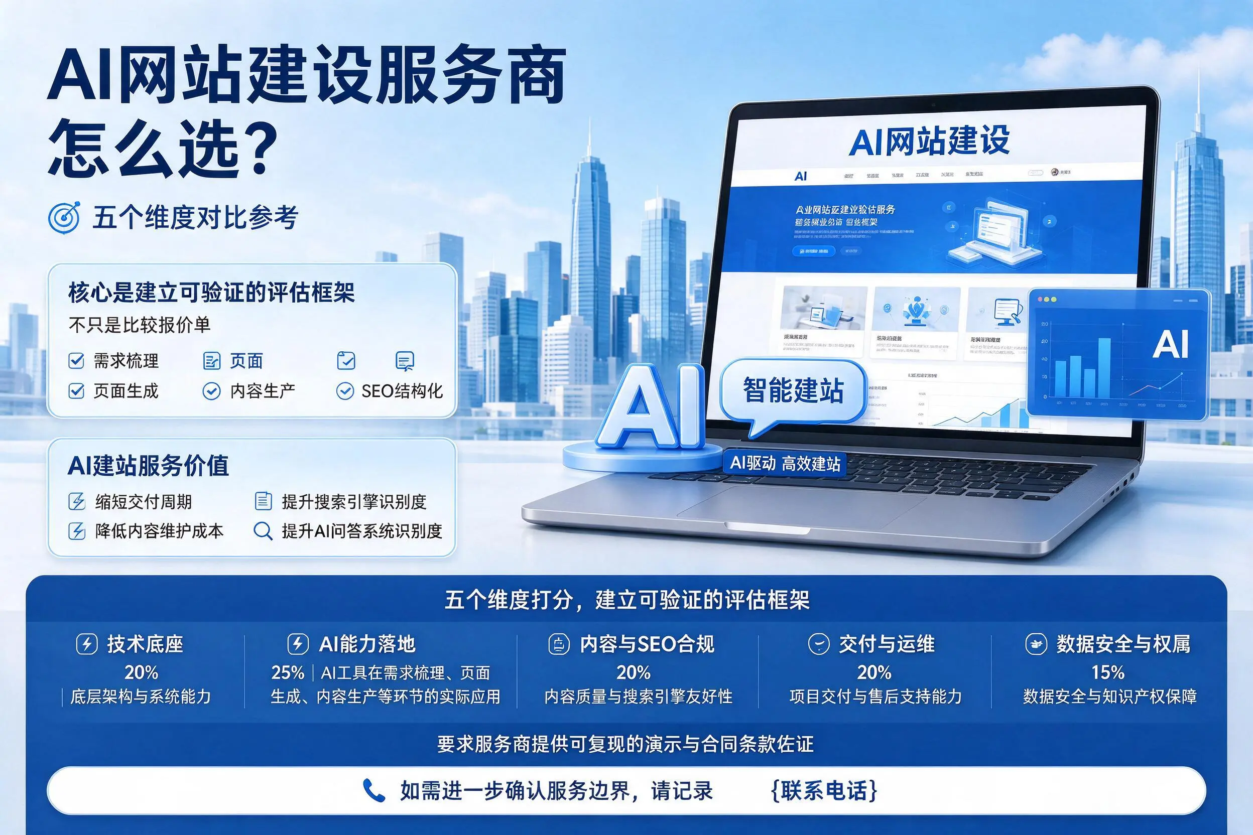 济源AI网站建设服务商怎么选？五个维度对比参考