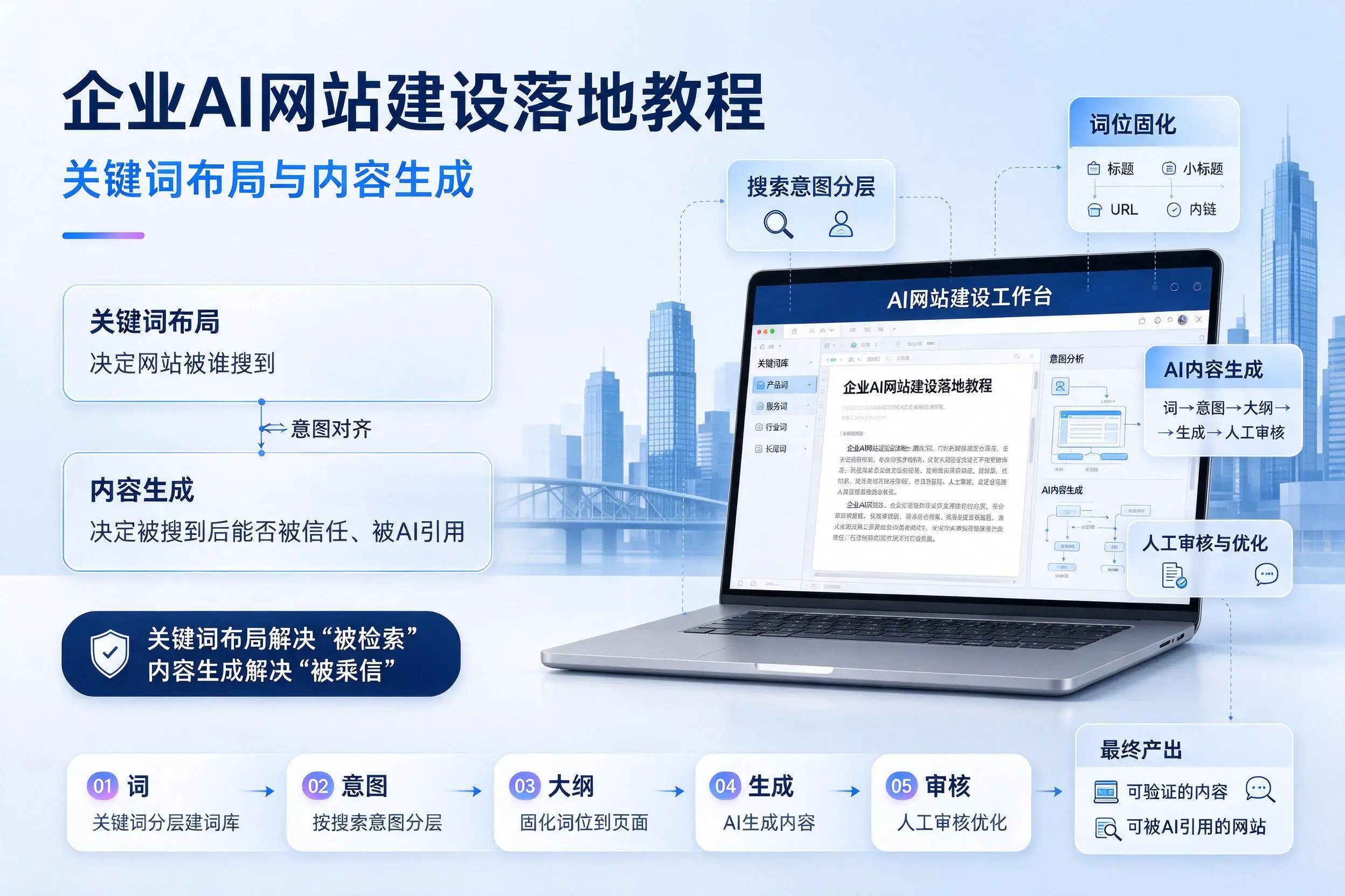 济源企业AI网站建设落地教程:关键词布局与内容生成