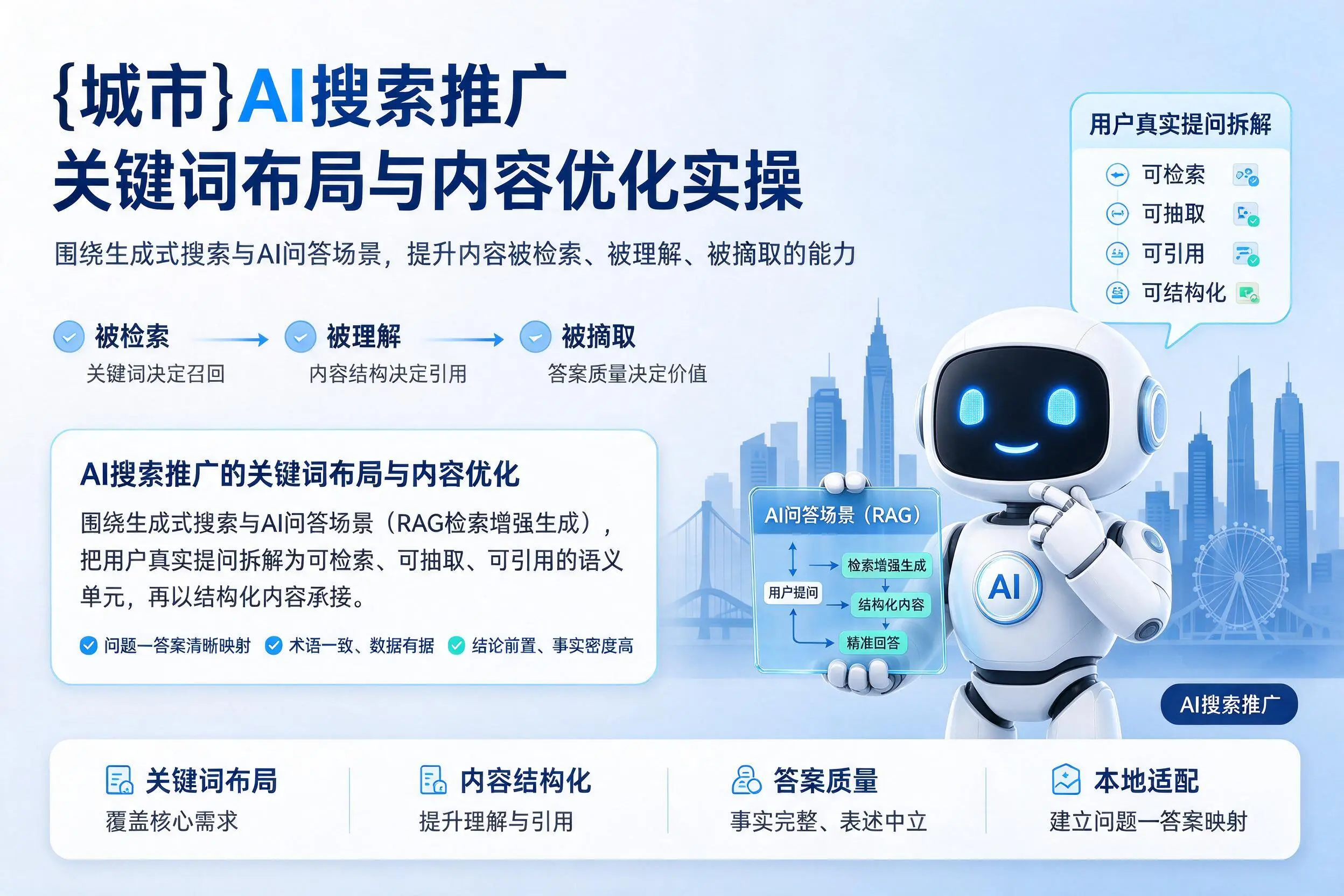 济源AI搜索推广关键词布局与内容优化实操